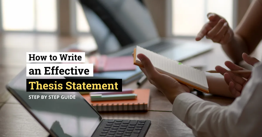 how to make a thesis statement step by step